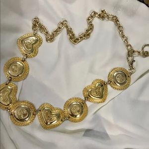 ALDO gold tone metal belt